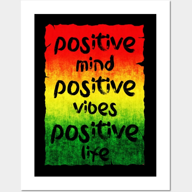 Positive vibes Wall Art by Erena Samohai